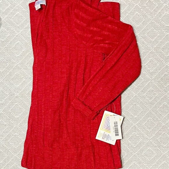 LuLaRoe Red Sarah Duster Cardigan True RedSweater